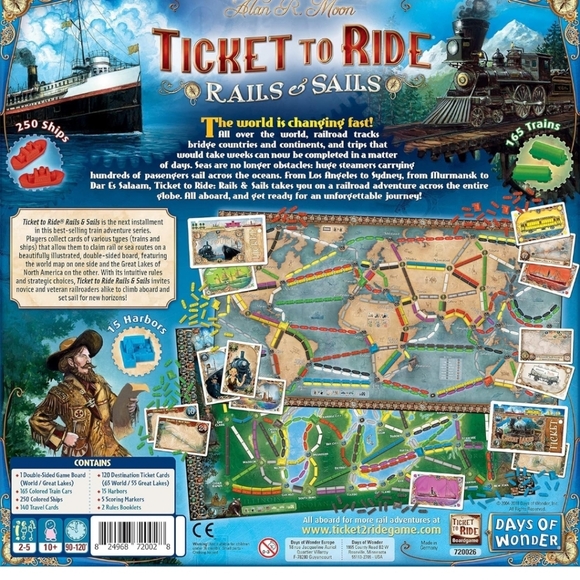 Ticket to Ride Rails & Sails Game - Picture 2 of 11